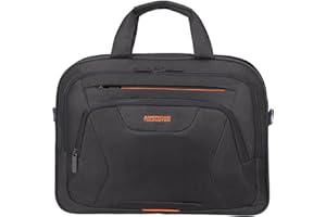 AMERICAN TOURISTER Amerykański minister wycieczki w pracy - 15,6 cala torba laptopa, 42 cm, 15 L, czarny/pomarańczowy (czarny/pomarańczowy)