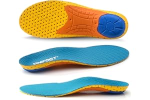 XINIFOOT 2 Paar Orthopädische Einlegesohlen für Plattfuß, Hohe Fußgewölbestütze Einlagen Orthopädische Einlagen für Männer und Frauen Fersensporn, Plantarfasziitis