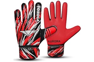 TOROGA Fußball-Torwarthandschuhe für Jungen, Kinder, Jugendliche, Fußball-Torwarthandschuhe mit 4 mm Latex-gepolsterter Handfläche, Super Grip Palm-Torwarthandschuhe