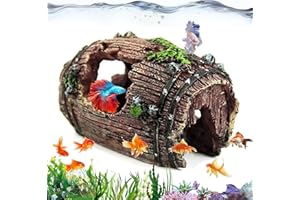 Dtoterul Adornos para Acuario, Decoración de Acuario Resina, Decoración de La Cueva, Decoración Hueca De Resina para Pecera, para Peceras y Acuarios