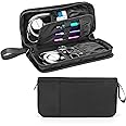 Damero Hard Stethoscope Case Holds 2 Stethoscopes, Stethoscope Carrying Case Compatible with 3M Littmann/ADC/Omron/MDF Stethoscope and Accessories, Black