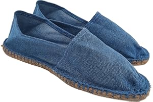 PRIMO CALZATURE Espadrilles Homme et Femme en Toile, Chaussures d'Été Slip On, Classiques Espadrilles Basse Fond en Caoutchouc