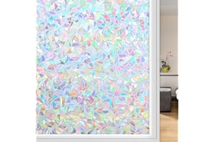 Kromapolis Stained Glass Window Film, Rainbow Window Film Self Adhesive, Bathroom Vinyl Privacy Film 60 x 400 m