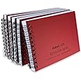 Flashcards Revision Book Study Cards Ruled Notepad Notebook Index Que Cards Record Card Travel Pad With Lined Thick 140gsm Paper Spiral Bound For Revision Exams Note Taking (5 Pads - A6 - 250 Pages)