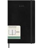 Moleskine Weekly Planner Precious And Ethical, Weekly Calendar With Note Room For 12 Months 2025, Soft Vegan Python Lid, With Gift Box, Green, Large Format 13 X 21 Cm : Moleskine