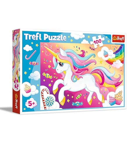 Tréfl 44 Cats Puzzle 100 Teile - Buntes Kinderpuzzle Mit Den Beliebten Katzenfiguren