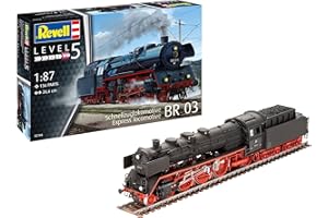 Revell Modellbausatz I Schnellzuglokomotive BR03 I Detailreicher Level 5 Bausatz I 136 Teile I Maßstab 1:87 I für Kinder und Erwachsene ab 13 Jahren