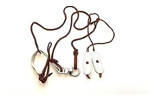 STARLINGUKPK Robusto laccio da falconeria in pelle morbida di qualità Stile arabo, set completo, Brown