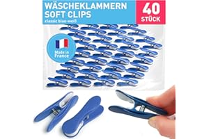 ‎CULICLEAN culiclean Wäscheklammern 40 Stück klassik blau weiß
