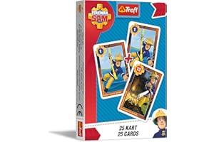 Trefl 08480,Karty Piotruś, Fireman, Prism A&D Fireman Sam 08480