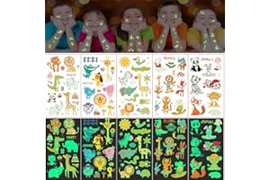 ANGUXER Tatuaggi per bambini, tatuaggi temporanei bambini, gadget compleanno bambini, per bambini festa compleann