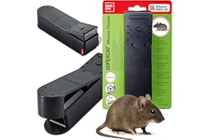 SWISSINNO Catch Alive Mousetrap – Pre-Baited with Peanut Butter Bait – Reusable Live Mouse Trap – Humane Capture without Harm – Robust Swiss Design for Indoor and Outdoor Use
