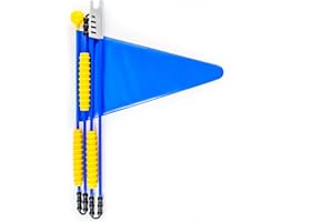 cycley® | Bicicletta Gagliardetto Bandiera | Bici per bicicletta per bambini | 4 pezzi | Wimpel lunghezza 160 cm | ad esempio sicurezza Gagliardetto per PUKY Rad