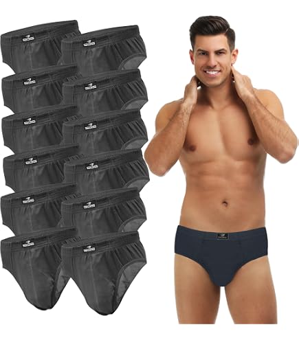 Pacco Da 300 Slip Intimo Uomo In Cotone - Taglie Forti Grigio 5XL - Comodi E Moderni - 2