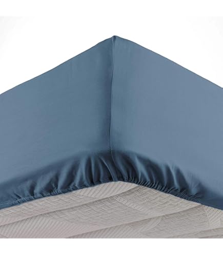 Drap-housse Microfibre 82g/m² Home Linge Passion - Taille 140x190 Cm, Bonnet 30 Cm, Bleu Ciel, Doux, Facile D'entretien