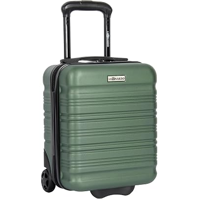 Set Valigie Leonardo Bali 3 Pezzi – Rigide, Con Chiusura A Combinazione E 4 Ruote Doppie, Ideale Per Viaggi