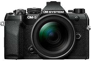 OM SYSTEM Om-5 Mark II Micro Four Thirds System Camera avec Objectif M.Zuiko Digital Ed 12-45mm Pro, capteur Live MOS 20 MP, stabilisation d'image sur 5 Axes, étanchéité IP53