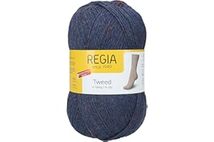 Regia 4-Thread Uni Tweed, 100G Jeans Handknitting Yarns