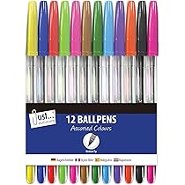 Kores - K0R-M: Ballpoint Pens With BLUE Semi-Gel Ink In Pastel Design, 1 Mm Medium Point Biro For Smooth Writing, Triangular Ergonomic Shape, School And Office Supplies, Pack Of 6 - View #8