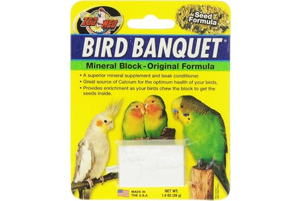 Zoo Med Bloc de Minéraux Banquet pour Oiseau Taille S 28 g