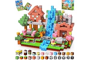 GraceDuck Magnetyczne Klocki 100 Elementów - Kreatywny Zestaw Konstrukcyjny Łąka i Droga, Edukacyjna Zabawka Montessori dla Dzieci 3-9 lat Chłopcy i Dziewczynki - Idealny Prezent na Dzień Dziecka