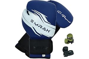 EMRAH Boxing Gloves for Training Matte Hide Leather Gloves