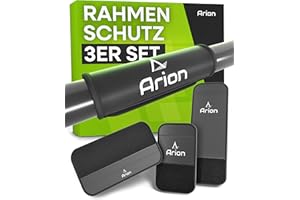 Arion Lot de 3 protections de cadre de vélo I Protection de transport compatible avec porte-vélos Thule I Cadre de protection en carbone I Remorque de vélo électrique Accessoires I Fixation