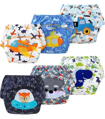 Couches-culottes Lavables Anti-fuite - Lot De 2 Pour Bébé Fille Et Garçon, Imperméables Et Ajustables