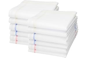 Betz Lot de 12 mouchoirs pour Femme Paloma 1" 30 x 30 cm 100% Coton