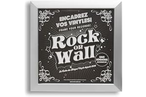 ROCK ON WALL Cadre pour Disque Vinyle, Argent