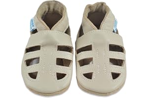 Weicher Leder Babysandalen - Lauflernschuhe Krabbelschuhe Babyschuhe Sommerschuhe Kinder Sandalen mit Wildledersohlen. Junge Mädchen Kleinkind Ab 0-6 Monate bis 18-24 Monate