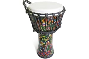 PURITY STYLE Vegan Friendly Synthetic Djembe Drum (20cm Head)