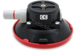 WOOD'S POWR-GRIP VAKUUM SAUGHALTER LJ45AMC1420T mit 6,35 mm (1/4") Gewinde, Kappe Aus Robustem Hartplastik, Gewindeeinsatz aus Messing, SAUGHEBER GLASSAUGER Saugnapf