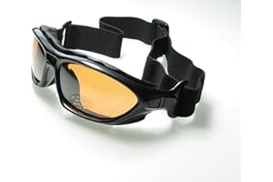 ALPLAND Lunettes De Sport Montagne Glacier Lunettes de sport ski Kitesurf Cyclisme avec bande et sangle interchangeable – en verre avec contraste améliorée. Softbag