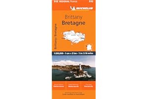 Brittany - Michelin Regional Map 512 (Michelin Maps, 512)