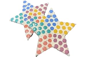 Crafty You Crafty Me - Mosaic Stars Craft Kit, Make Your Own Christmas Decorations, Art and Craft Activity Gift, Made in UK
