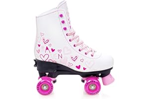 Raven – Pattini a rotelle per bambini, ragazze, adulti, bambini – Pattini a rot elle – In linea – Freno in PVC resistente – Ruote in gomma