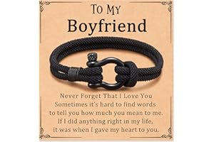 Aunis 13/16/18/21 Birthday Gifts Son/Brother/Boyfriend Gifts Braided Rope Bracelets