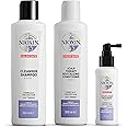 Nioxin 3-Part System, System 5, Chemically Treated Hair with Light Thinning Hair Treatment, Scalp Therapy, Hair Thickening Treatment