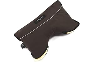 Kinderwagen-Muff aus Lammfell von WERNER CHRIST BABY - MOFFY ist der ideale Handwärmer für Buggys aus medizinischem Fell, einfache Handhabung, Handmuff in chocolate (braun)