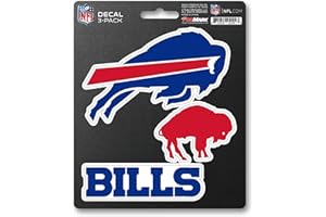 Fanmats NFL Buffalo Bills Team Decal, 3-Pack, Blue