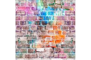 murando Tapete selbstklebend 10m Wandtattoo dekorative Möbelfolie Dekorfolie Fotofolie Panel Wandaufkleber Wandposter Wandsticker - Ziegel Ziegelwand Ziegelmauer f-C-0329-j-a