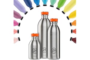 24 BOTTLES 24Bottles Urban Bottle - Gourde 1l /500ml/250ml, Cantine Reutilisable 100% Hermétique Bouteilles Inox Écologiques sans BPA avec Design Italien [non Isotherme, Ultralégère]