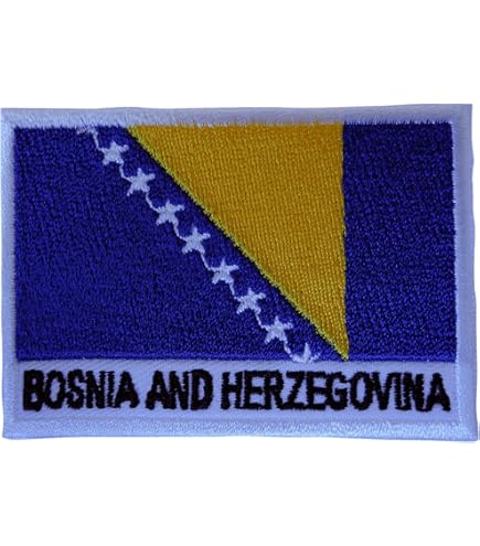 Patch Brodé Drapeau Du Monténégro - 7x3,5 Cm - Thermocollant - Fabriqué En Europe - 13