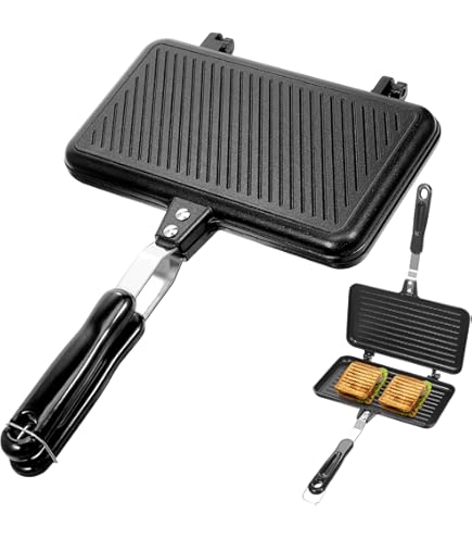 Happycall Double Grill Pan Jumbo Size - Korean Original Model Brown Non-Stick Cooking Pan