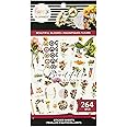 Happy Planner Sticker Pack for Calendars, Journals, and Diaries, Multicoloured Scrapbook Accessories, Beautiful Blooms Theme, 25 Sheets, 264 Total Stickers