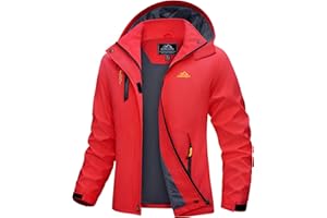 MAGCOMSEN Veste de randonnée légère et imperméable pour Femme Grand