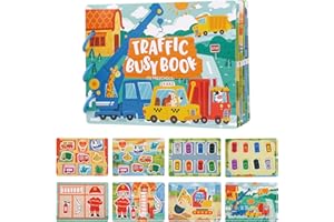 Dr. MUYA® Zabawki Montessori 1 2 3 Lata, Quiet Book, Zabawki dla Dzieci Od 2 Lat, Activity Board Od 1 Roku Życia, Gry Edukacyjne, Prezent dla Dzieci 1–3 Lata Chłopcy Dziewczynki