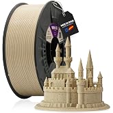 WINKLE PLA Filament HD Texture (Texturized) Sand | 3D Printer Filament | PLA Filament 1.75 mm 1 kg | PLA Light Brown | Dimens