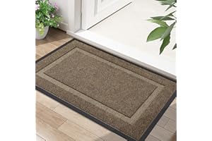 Homaxy Wycieraczki do użytku wewnątrz i na zewnątrz, wytrzymałe gumowe wycieraczki, antypoślizgowa, łatwa w czyszczeniu, mata podłogowa, pochłaniająca brud, maty pochłaniające wodę, do kuchni, drzwi